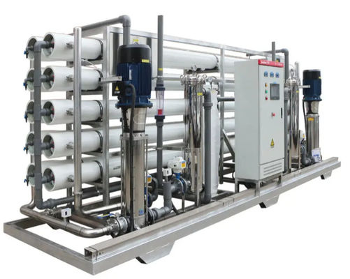 قیمت خوب نرخ رد نمک 98٪ سیستم RO آب شور با 500-10000 Ppm Tds آب تغذیه و نرخ بازیابی 50-75% آنلاین