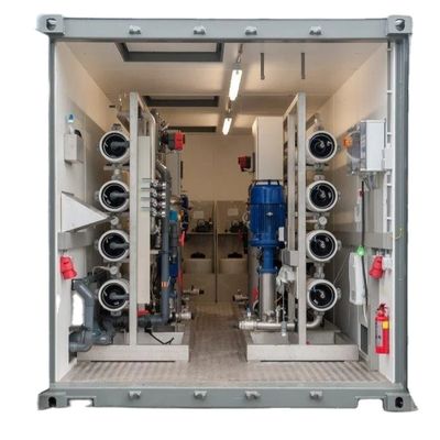 قیمت خوب Containerized Reverse Osmosis System with DOW BW30-400 Membrane and 5-35°C Temperature Range for Water Treatment آنلاین