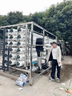 کیفیت فولاد ضد زنگ PLC معکوس اسموز 70m3 / H کنترل خودکار کارخانه