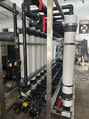 قیمت خوب SS304 / PVC فیلتر آب Ultrafiltration با 80٪ بازیابی سیستم آنلاین