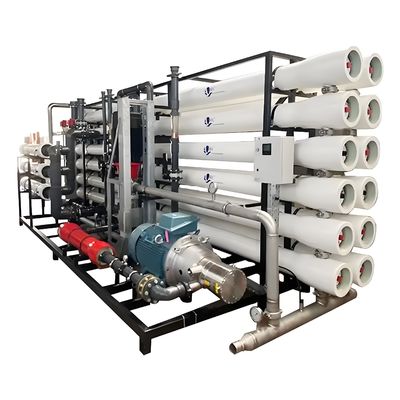 کیفیت 99.5٪ نرخ نمک زدایی آب نمک گیاه اسموز معکوس با شیر کنترل اتوماتیک کارخانه