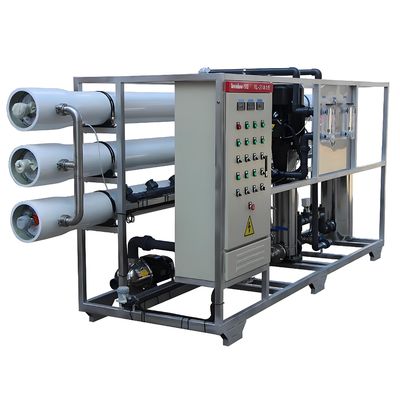 قیمت خوب 98٪ رد نمک سیستم RO آب شور با کنترل PLC زیمنس آنلاین