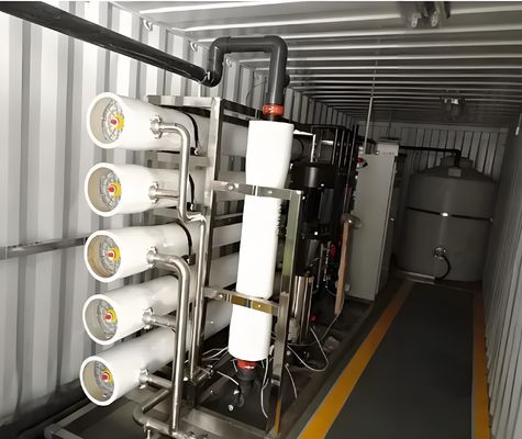 قیمت خوب فیلتر رسانه ای یا سیستم RO کنتینیری شده با نرخ رد نمک 99٪ آنلاین