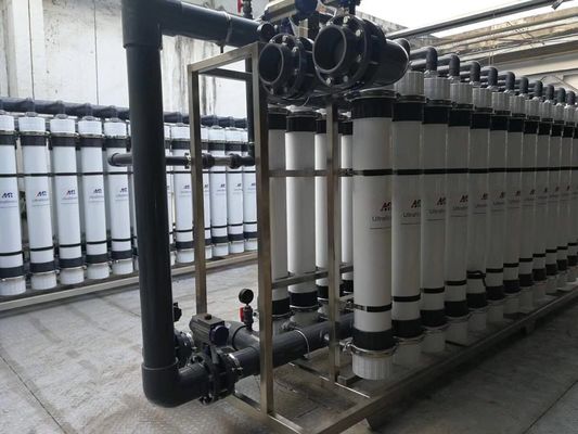 قیمت خوب 99٪ میزان حذف توربیت سیستم Ultrafiltration با ظرفیت 100m3/ ساعت و پیش تربیتی UF فرآیند درمان آنلاین